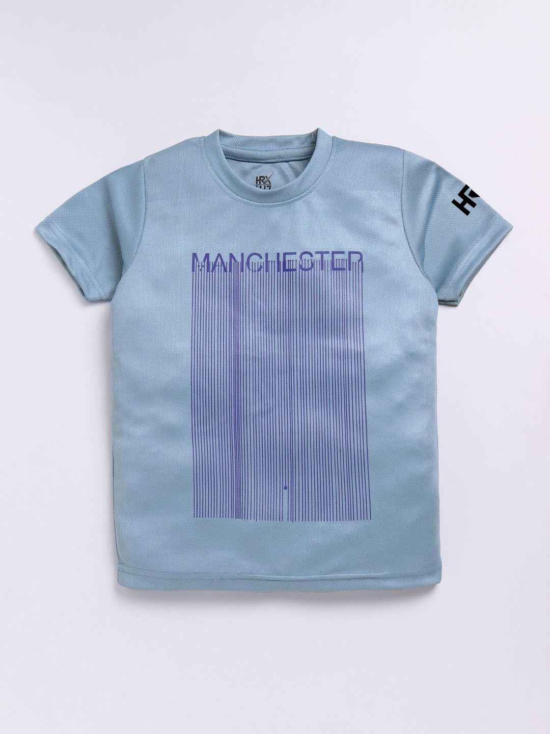 HRX by Hrithik Roshan Boys Striped T-shirt with Rapid-Dry Technology