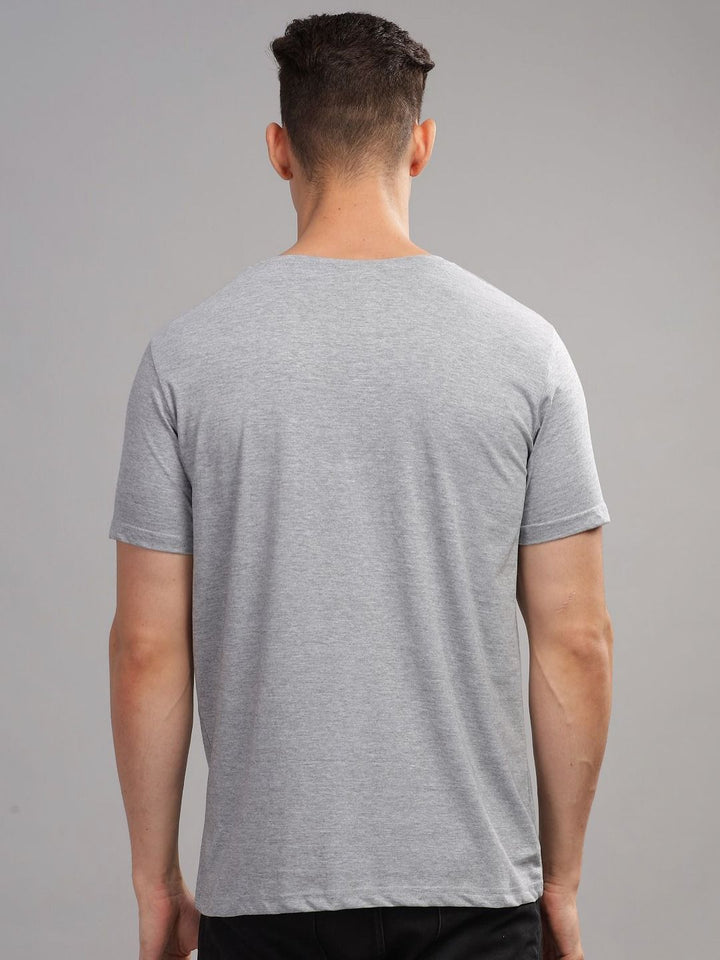 ADRO Men Typography Printed Raw Edge T-shirt