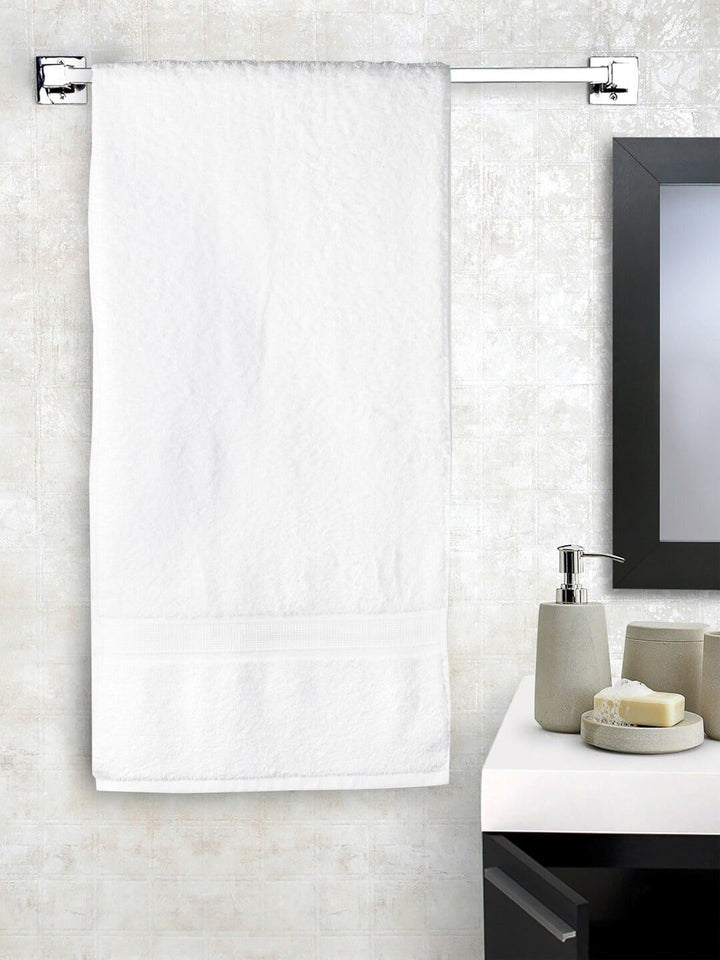 BOMBAY DYEING White Cotton 550 GSM Bath Towel