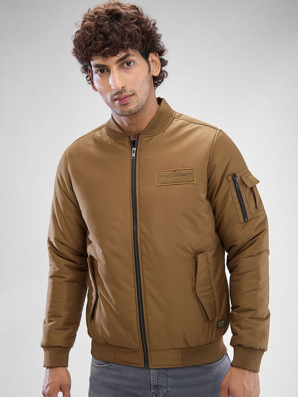 SPYKAR Men Full Sleeve Regular Fit Bomber Jacket