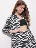 DressBerry Zesty Zebra Print Shirt
