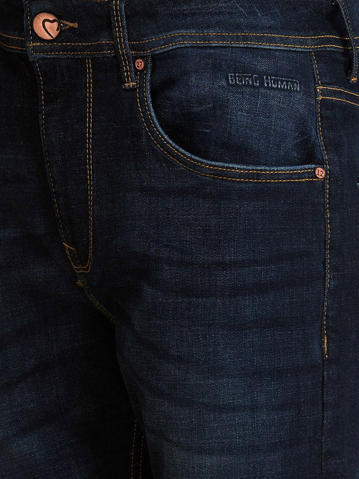 Being Human Men Low Distress Light Fade Jeans