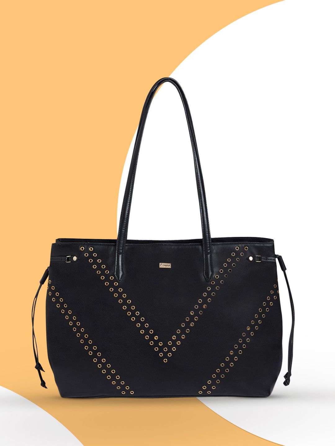 Berrylush Embellished Oversized Structured Shoulder Bag