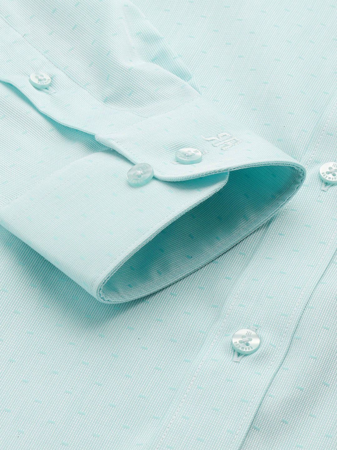 Raymond Slim Fit Textured Self Design Pure Cotton Formal Shirt