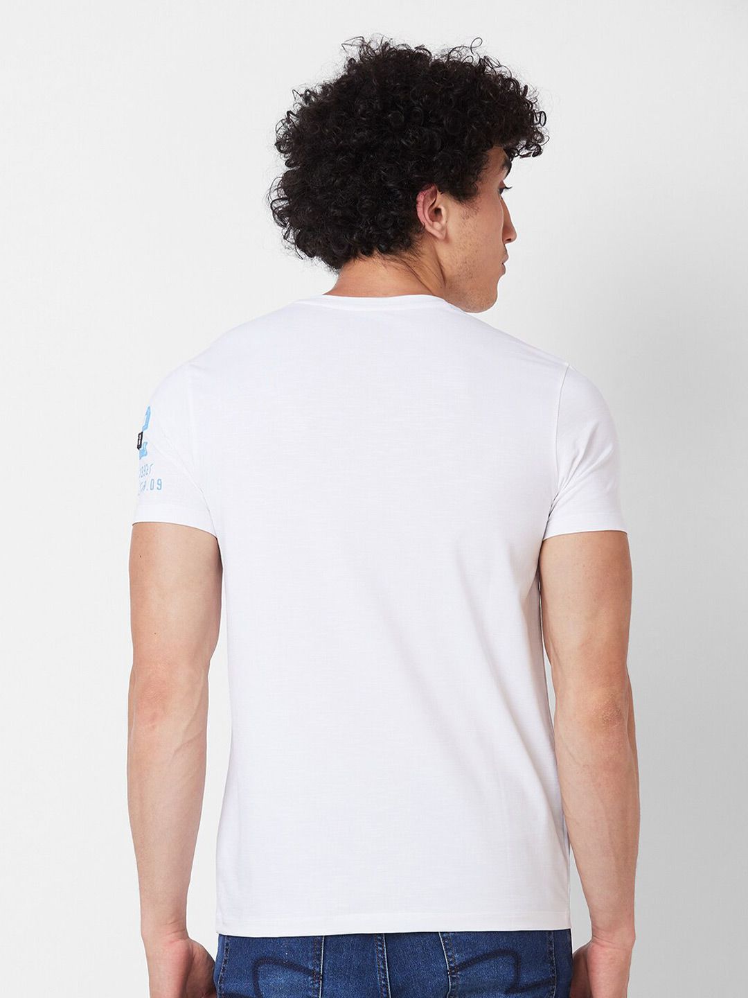 SPYKAR Henley Neck Slim Fit Cotton T-shirt