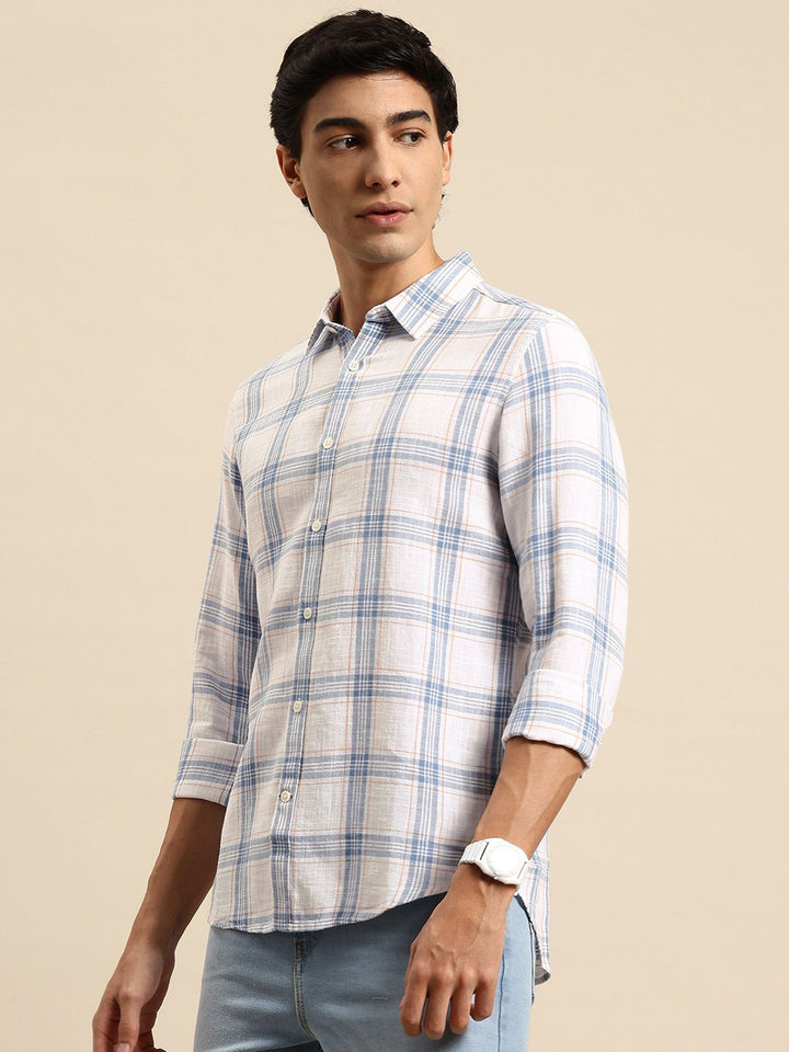 Being Human Classic Slim Fit Tartan Checked Casual Shirt
