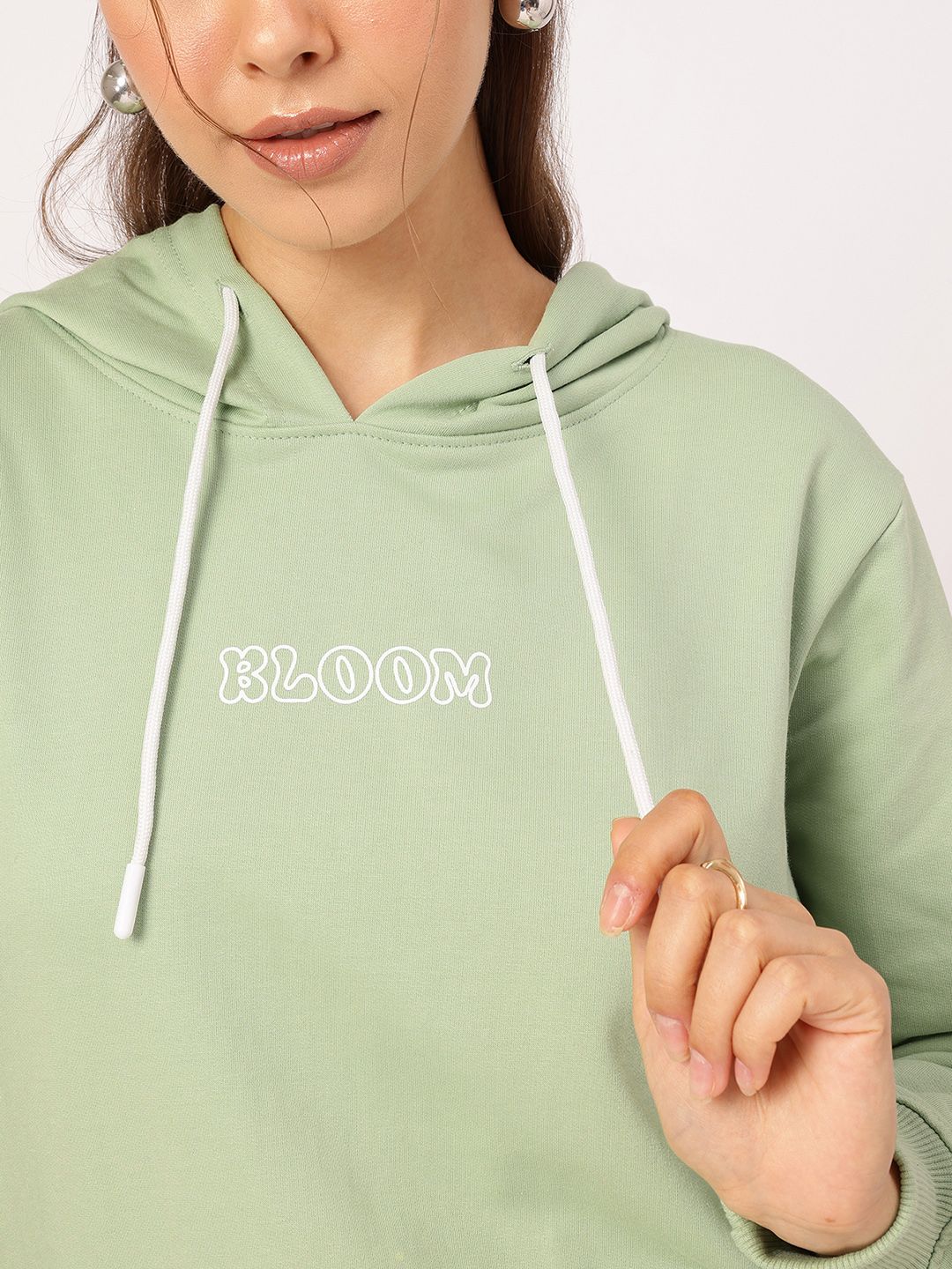 DressBerry Printed Hooded Sweatshirt