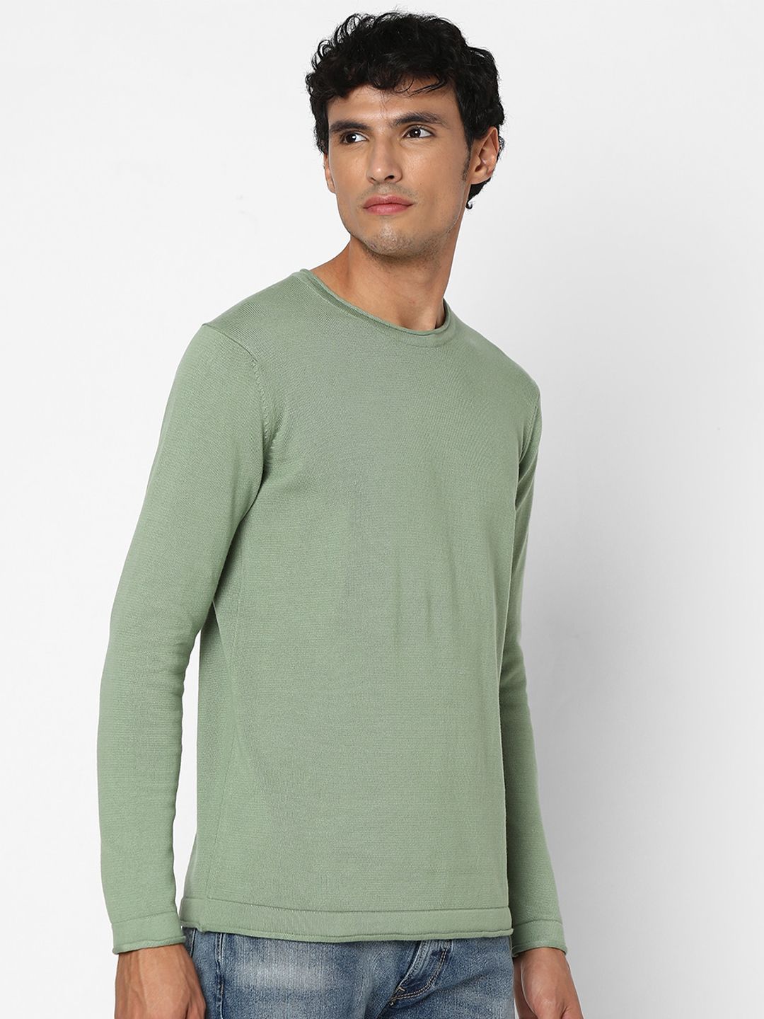 SPYKAR Round Neck Cotton Pullover