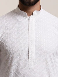 SOJANYA Ethnic Motifs Embroidered Pure Cotton Kurta