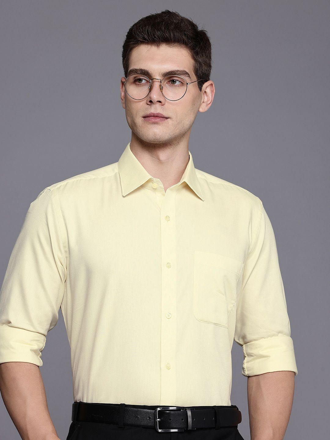 Raymond Textured Pure Cotton Formal Shirt