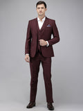 Park Avenue Self Design Single Breasted Super Slim Fit 3 Piece Party Suits