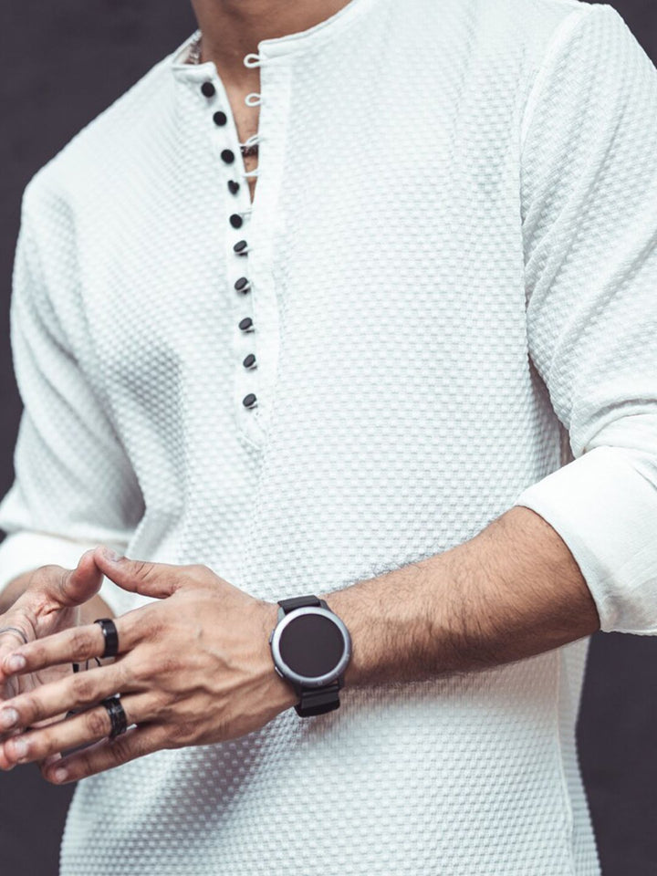 Powerlook Self Design Regular Casual Shirt