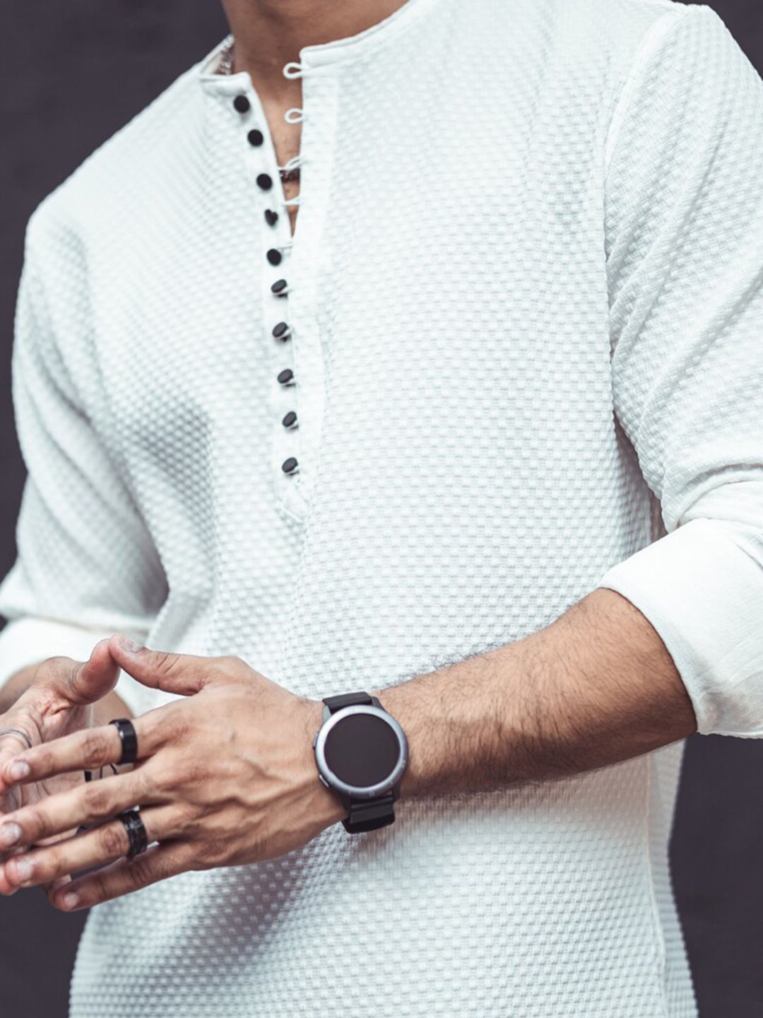 Powerlook Self Design Regular Casual Shirt