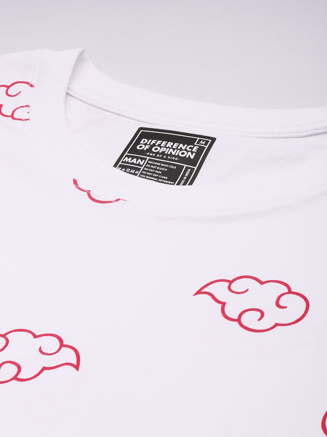 Difference of Opinion Men Printed Drop-Shoulder Sleeves Oversized Pure Cotton T-shirt