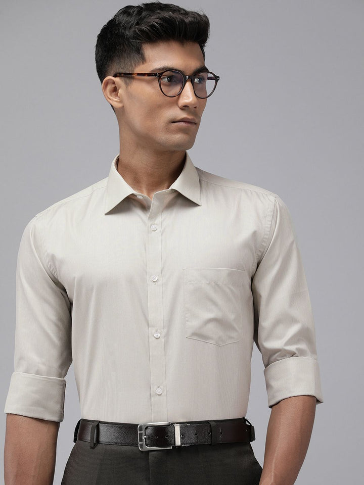 Park Avenue Self Design Slim Fit Opaque Formal Shirt