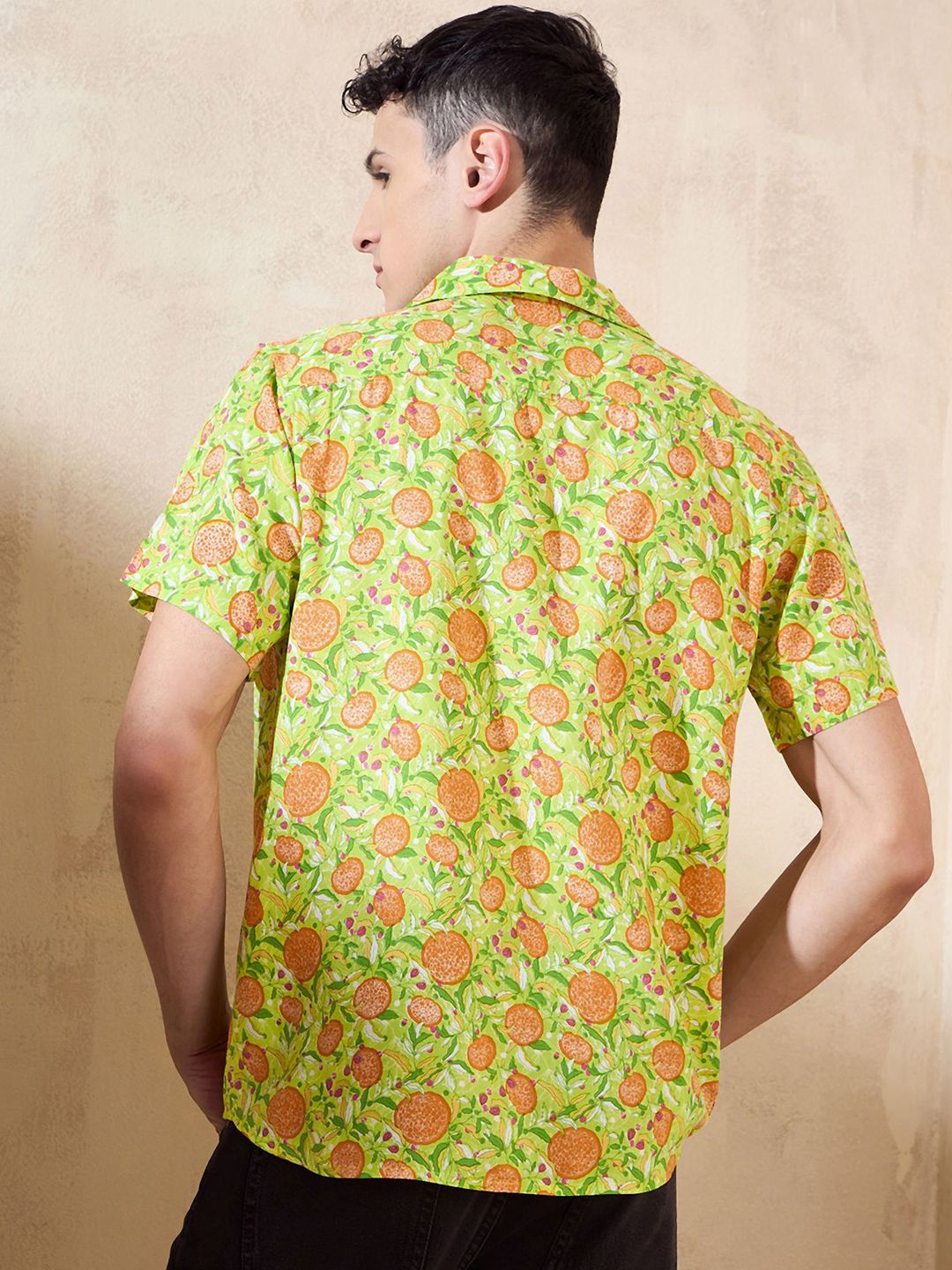 DENNISON Block Printed Oversized Casual Shirt
