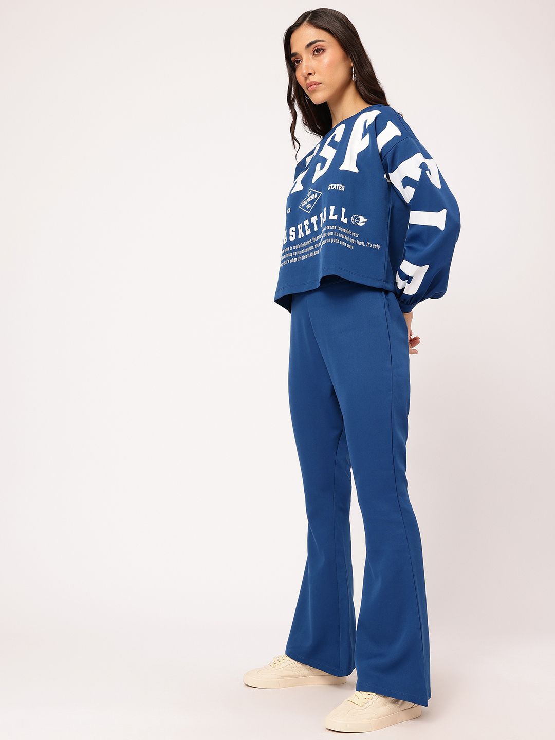 DressBerry Urban Statement Boxy Typography Printed Co-Ords