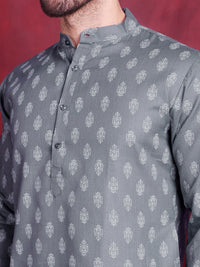 JOMPERS ETHNIC MOTIF PRINTED CART COLTAR COLTON COTTON PURE KURTA WITH CHURIDAR