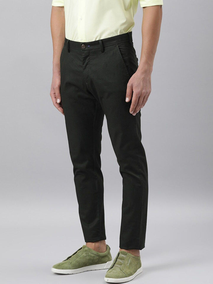 RARE RABBIT Men Mazzio Mid Rise Slim Fit Trouser