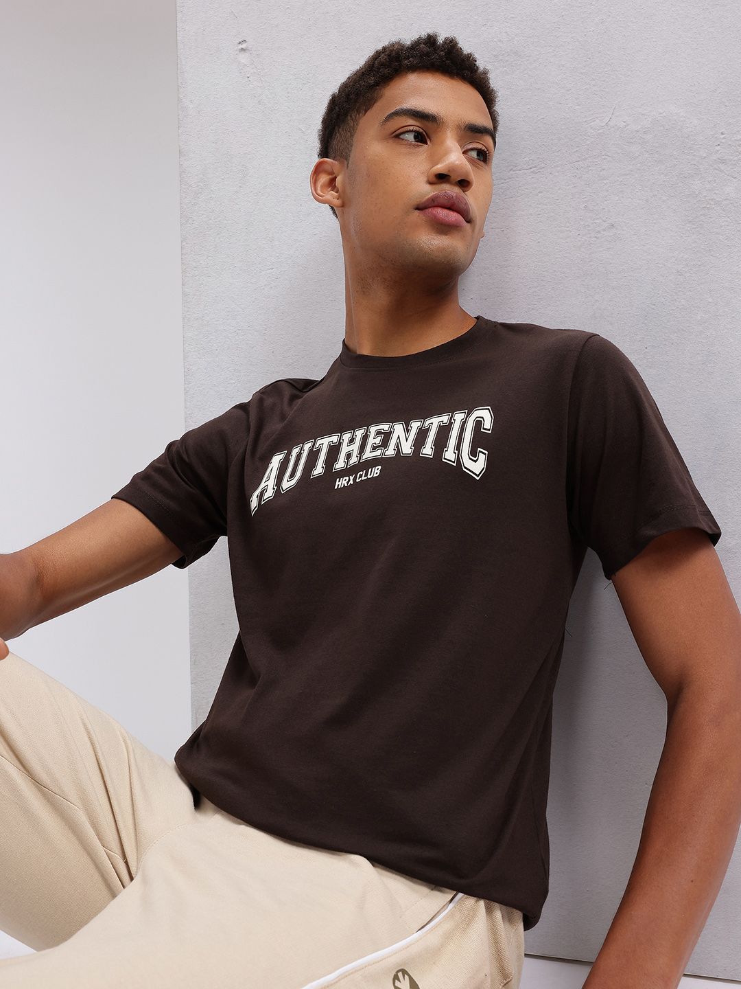 HRX by Hrithik Roshan Typography Printed Lifestyle T-shirt