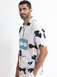 RARE RABBIT Men Ansel Slim Fit Abstract Printed Shirt