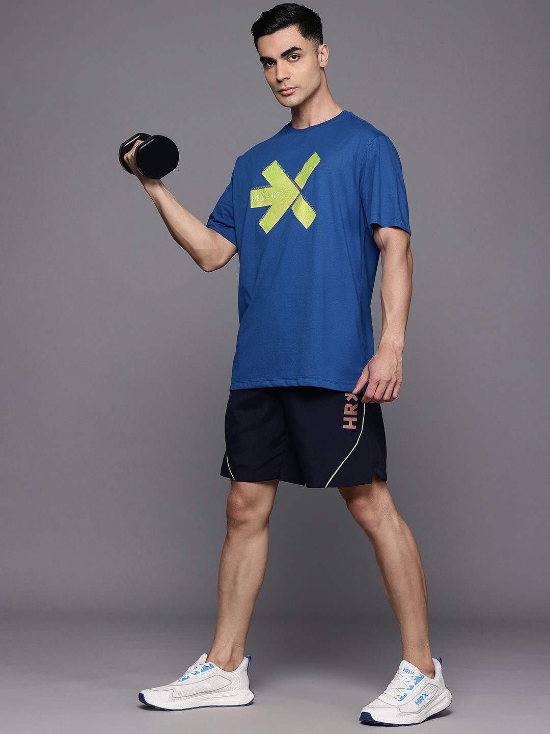 HRX by Hrithik Roshan Couple Tee Collection Brand Logo Print Training T-shirt