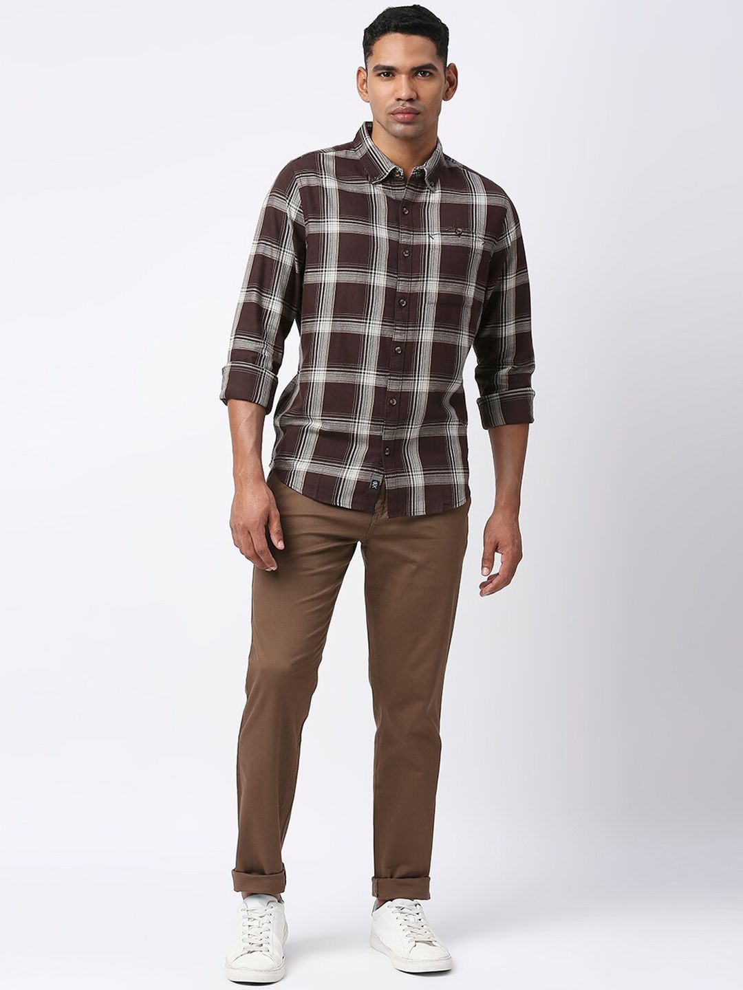 Thomas Scott Men Mid-Rise Classic Slim Fit Trousers