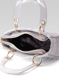 DressBerry Quilted Handheld Bag with Detachable Sling Strap