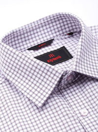 Raymond Men Slim Fit Micro Checks Pure Cotton Formal Shirt