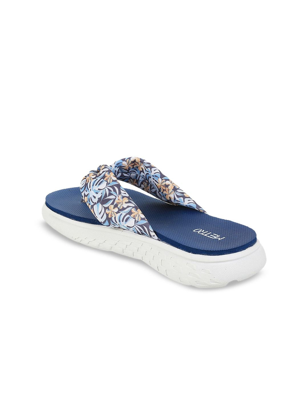 Metro Women Printed T-Strap Flats