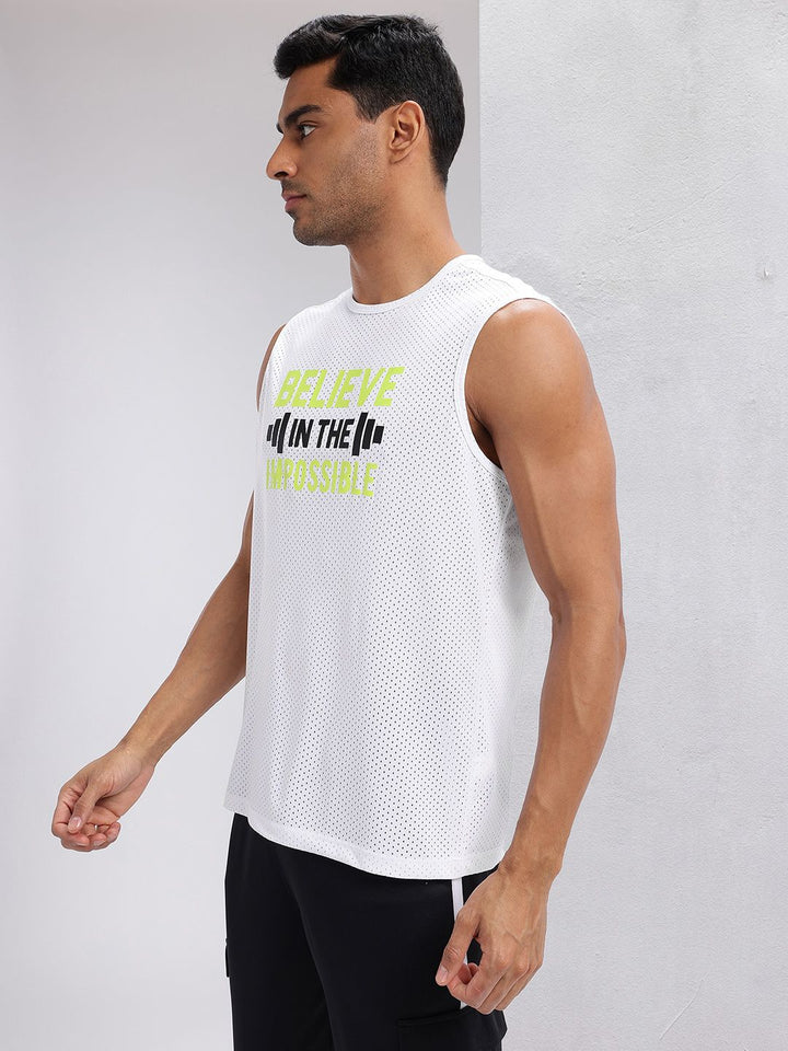 HRX by Hrithik Roshan Printed Perforated Training T-shirt
