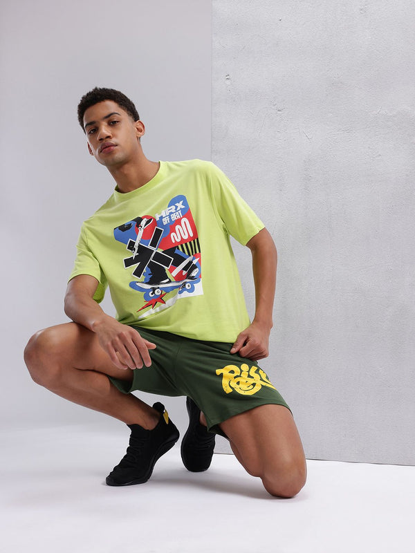 HRX by Hrithik Roshan Men Typography Print Lifestyle Shorts