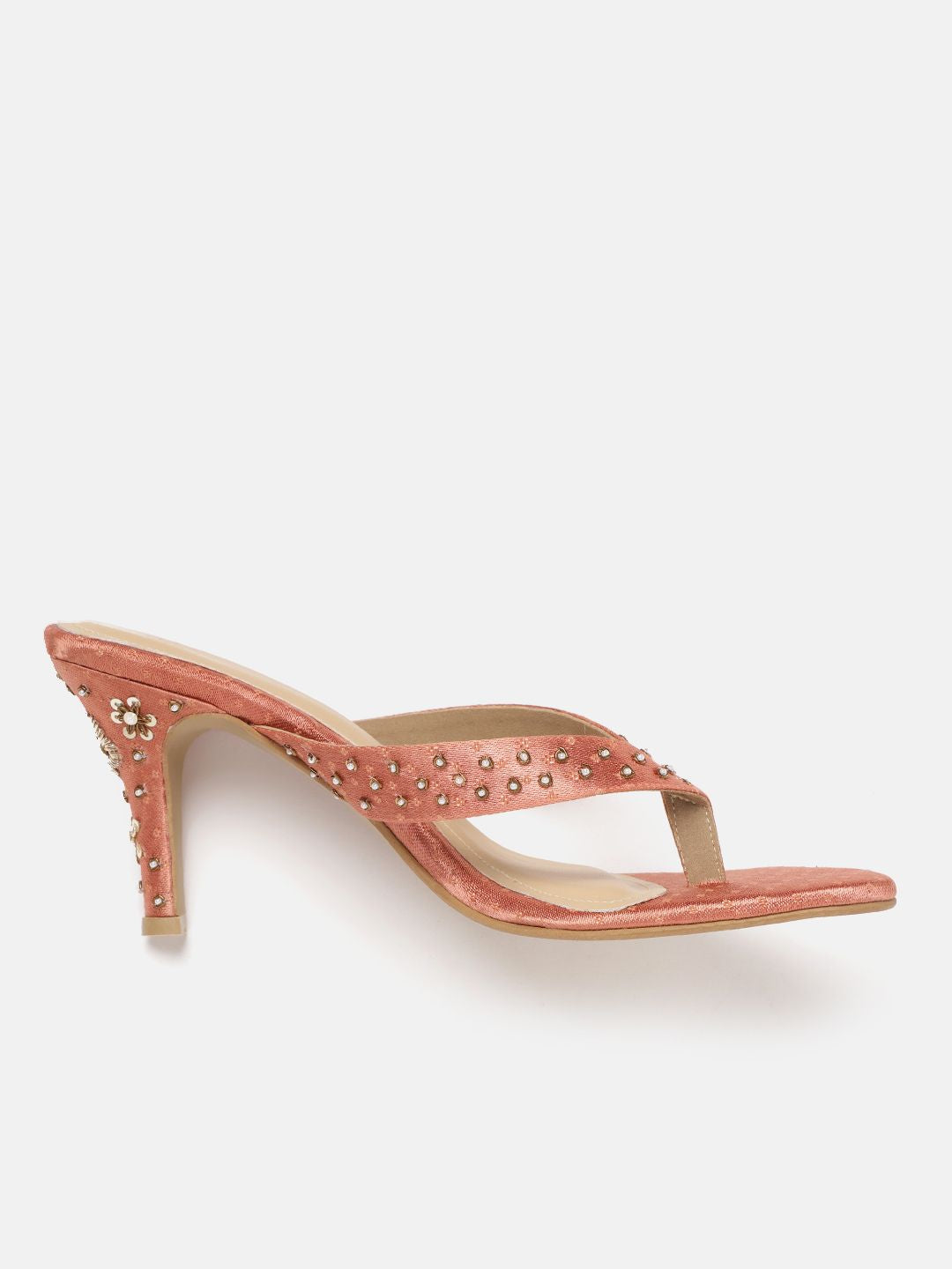 House of Pataudi Embellished Handcrafted Ethnic Slim Heels