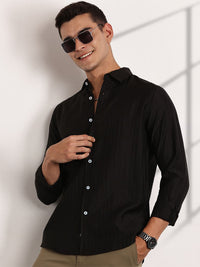 Thomas Scott Men Classic Slim Fit Opaque Casual Shirt