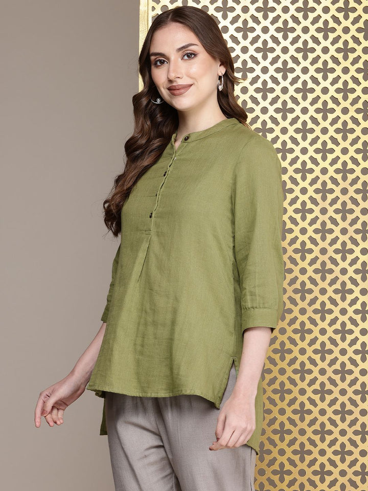 House of Pataudi Pure Cotton A-Line Jashn Kurti