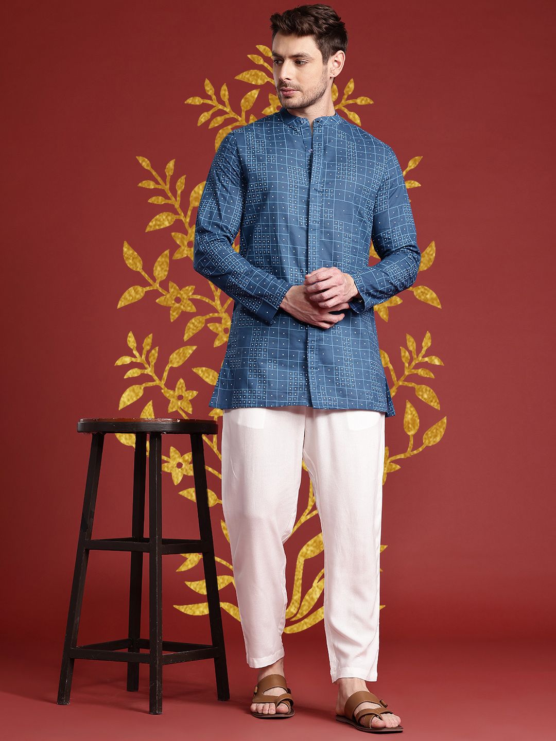 Anouk Cotton Printed Short Kurta