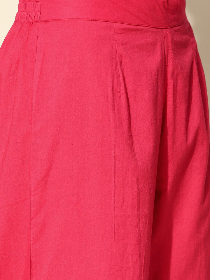 Anouk Pink Ethnic Printed Tunic with Trousers
