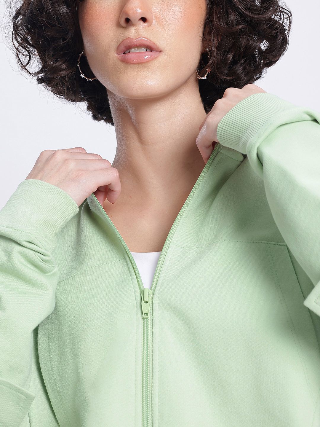 DressBerry Hooded Crop Sweatshirt