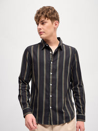 THE BEAR HOUSE Men Slim Fit Striped Casual Shirt