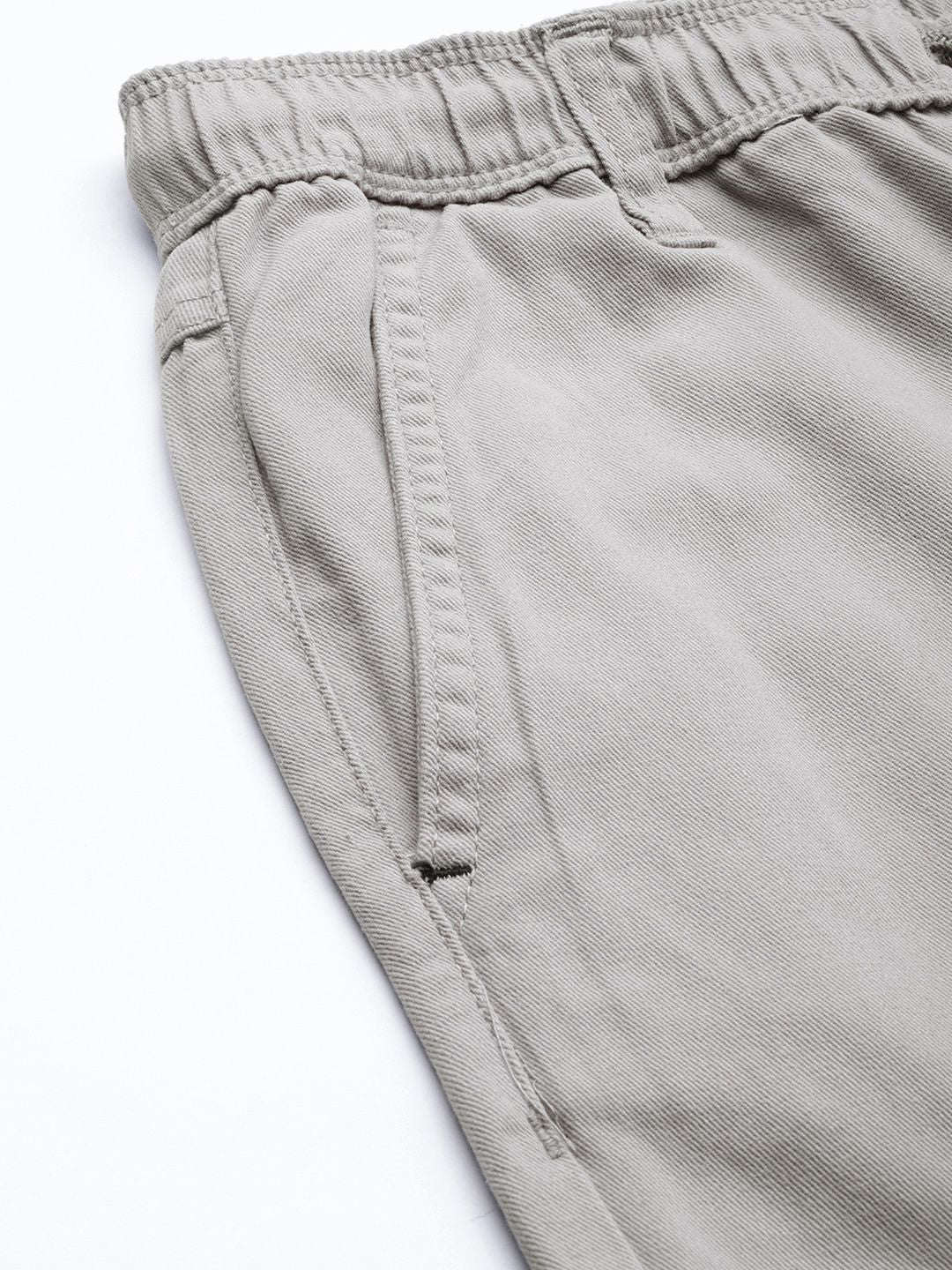 The Indian Garage Co Men Grey Joggers Trousers