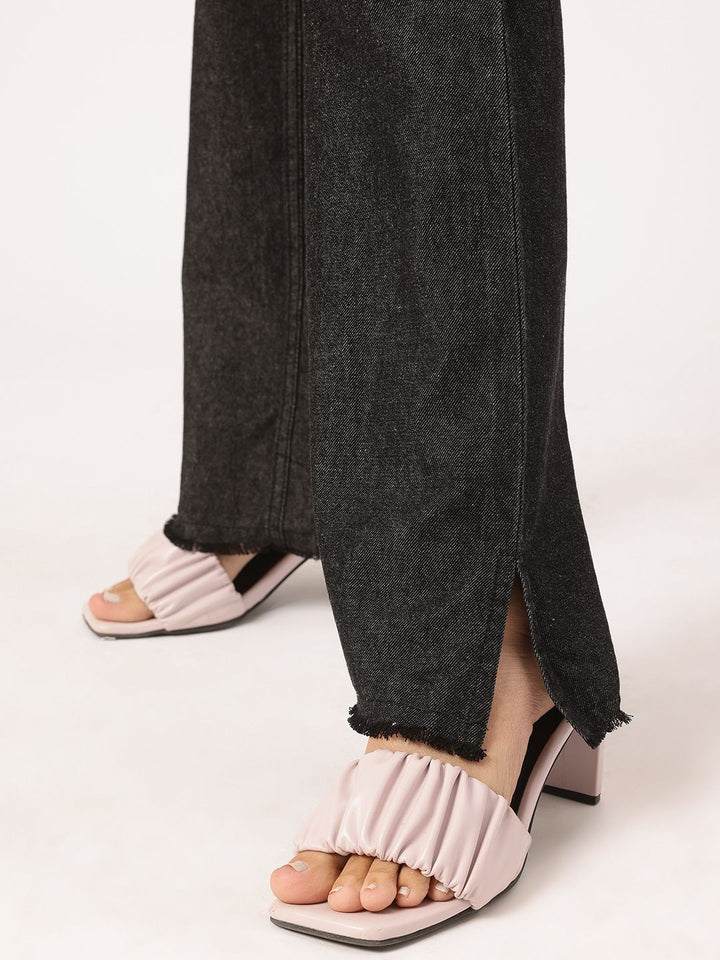 DressBerry Women Sculpted Style Bootcut Jeans with Slits