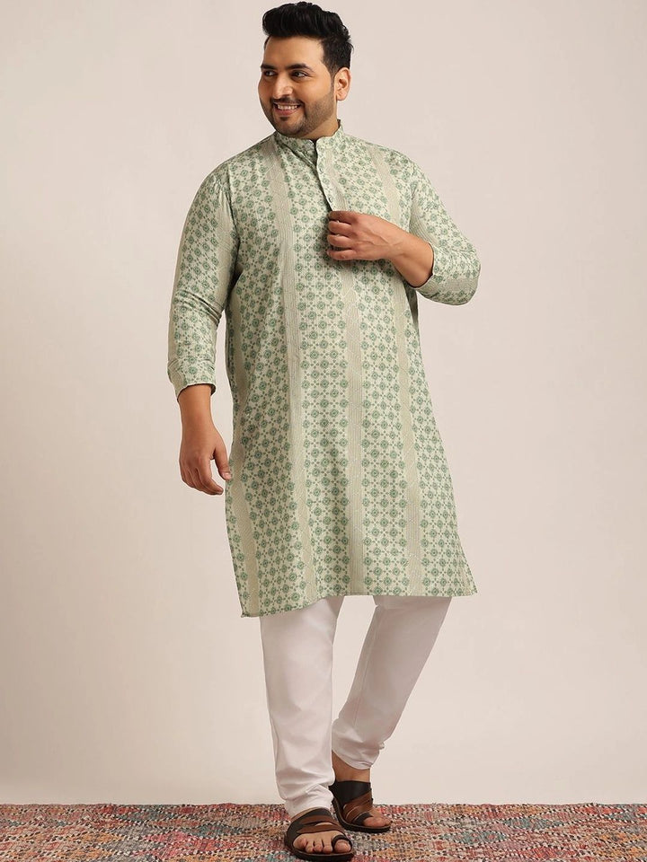 SOJANYA PLUS Men Ethnic Motifs Printed Indie Prints Kurta