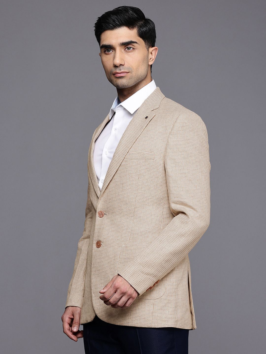 Raymond Self Designed Single-Breasted Contemporary Fit Party Blazer