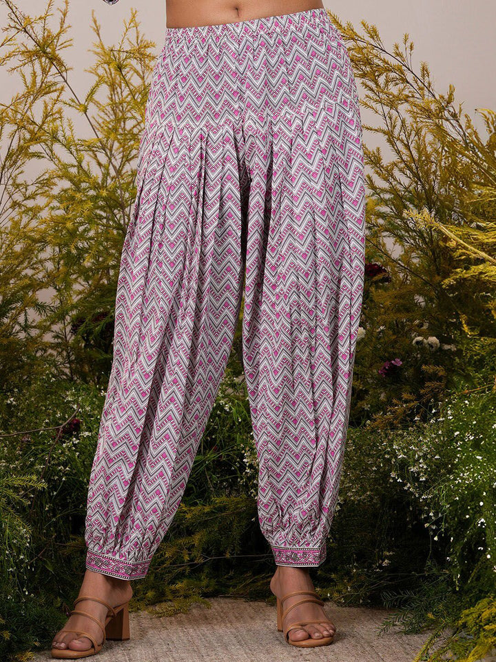 Libas Floral Printed Regular Pure Cotton Kurta With Salwar & Dupatta