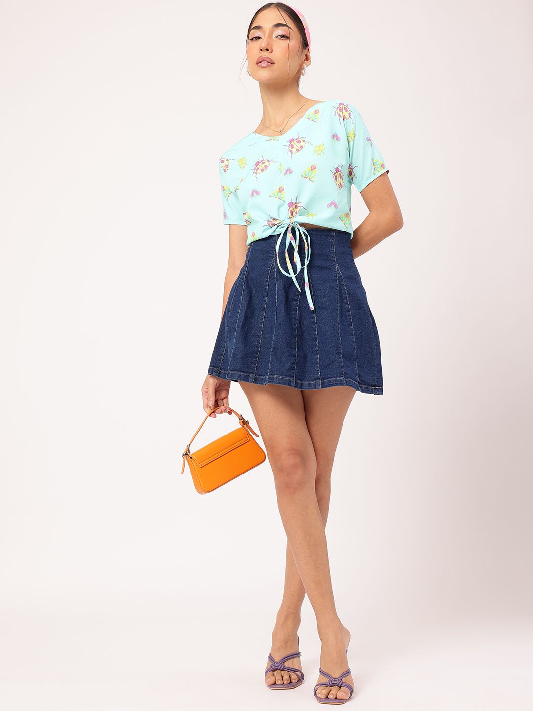 DressBerry Free Spirit Tie-Up Crop Top