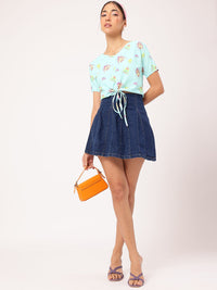 DressBerry Free Spirit Tie-Up Crop Top