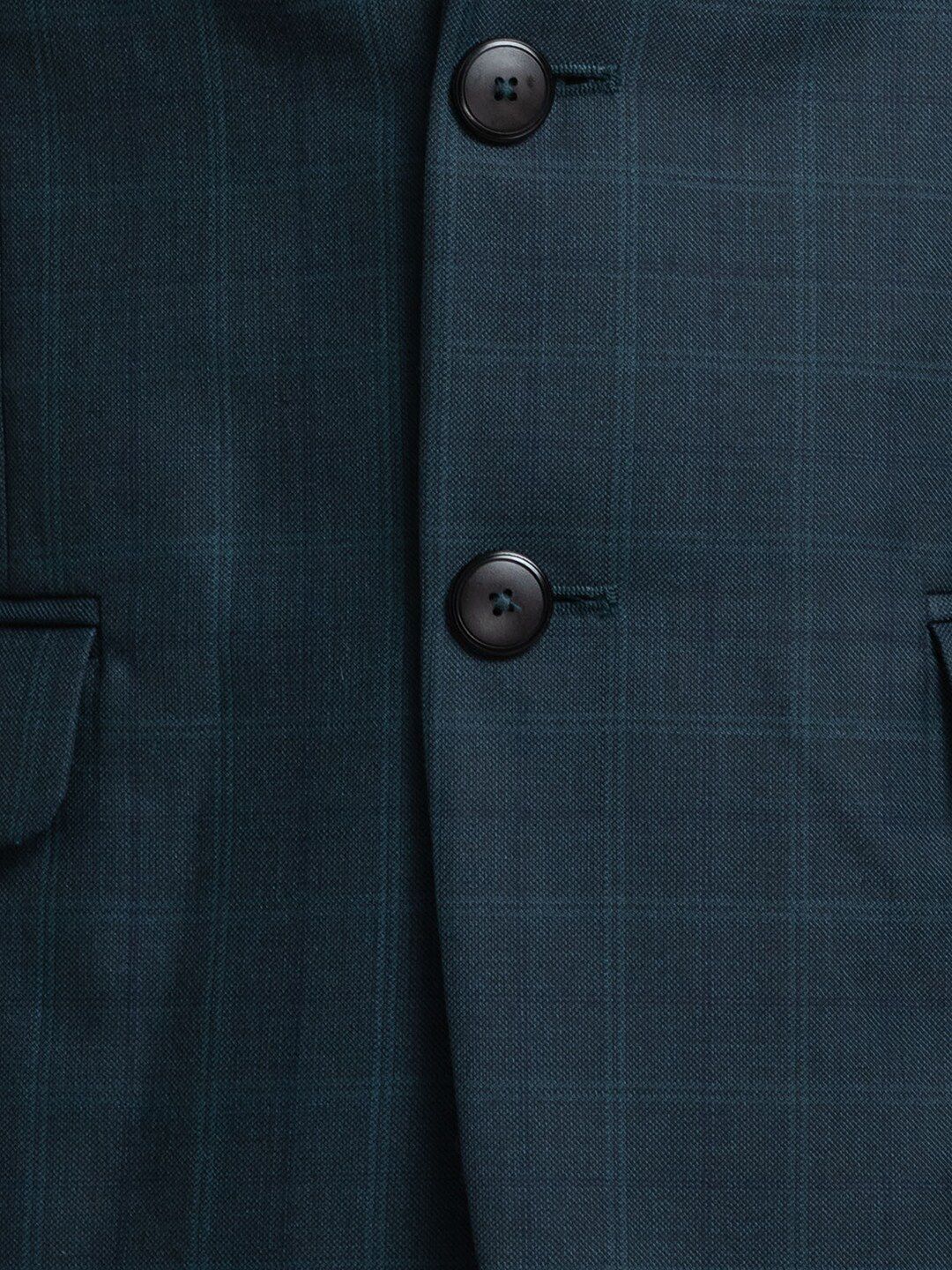 Raymond Men Checked Single Breasted Two Piece Formal Suit