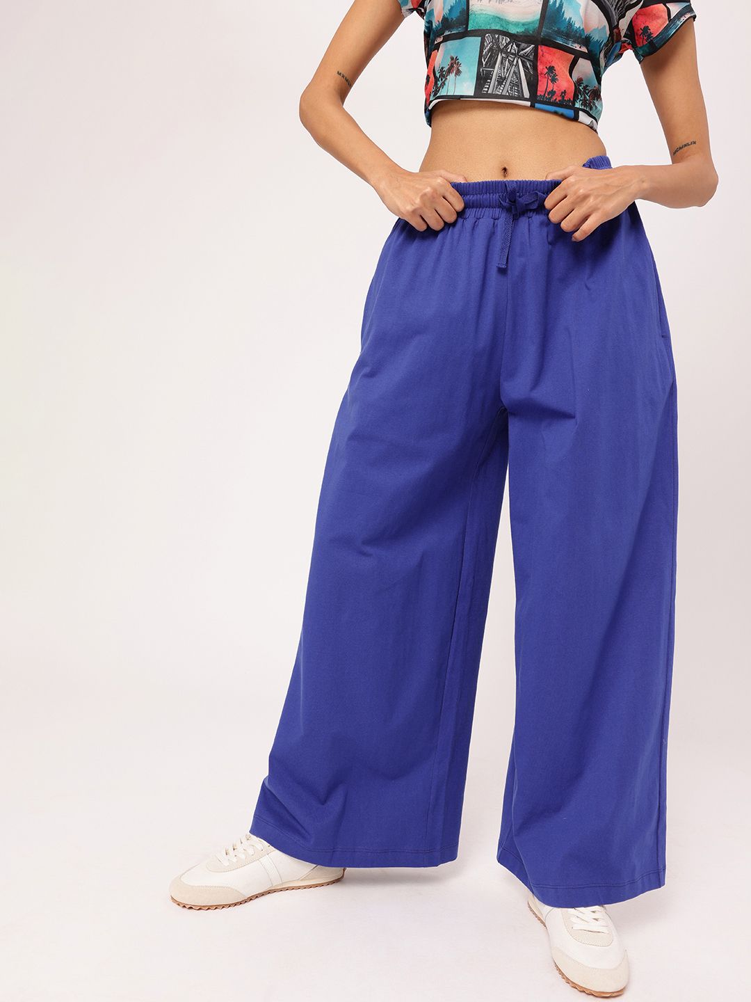 Minimalist Street Chic Wide Leg Trousers