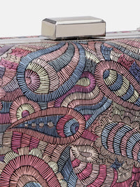 Lino Perros Women Paisley Printed Box Clutch