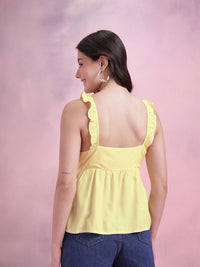 DressBerry Bow Front Ruffles Top